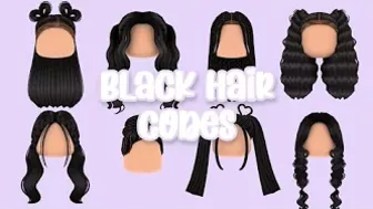 Black Hair Codes For Roblox & Bloxburg