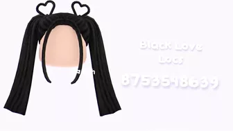 Black Hair Codes For Roblox & Bloxburg