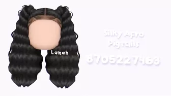 Black Hair Codes For Roblox & Bloxburg