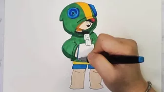 brawl stars leon drawing/게임 좋아하시나요? 브롤스타즈 레온 그리기!