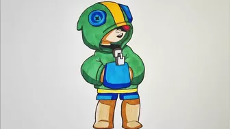 brawl stars leon drawing/게임 좋아하시나요? 브롤스타즈 레온 그리기!