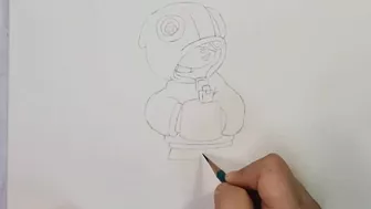 brawl stars leon drawing/게임 좋아하시나요? 브롤스타즈 레온 그리기!