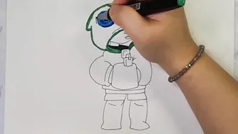 brawl stars leon drawing/게임 좋아하시나요? 브롤스타즈 레온 그리기!