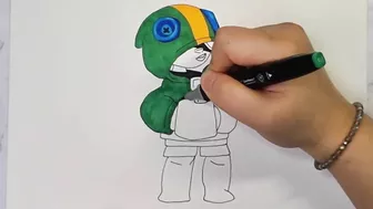 brawl stars leon drawing/게임 좋아하시나요? 브롤스타즈 레온 그리기!