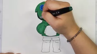 brawl stars leon drawing/게임 좋아하시나요? 브롤스타즈 레온 그리기!