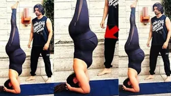 Pregnant Debina Bonnerjee Doing Extreme Yoga In Her Third Trimester With Husband Gurmeet Choudhary