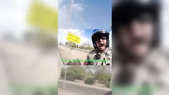 Cop seemed to change up once he saw the GoPro