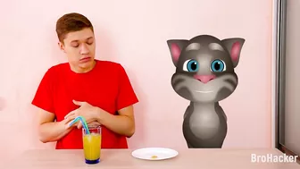 Talking Tom and Me - Mukbang Hot and Cold Food Challenge