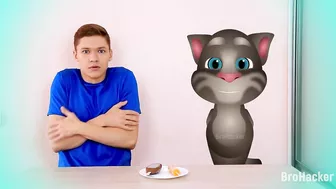 Talking Tom and Me - Mukbang Hot and Cold Food Challenge