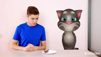 Talking Tom and Me - Mukbang Hot and Cold Food Challenge