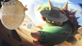 Rammus says ok in every language, but I gave him some style