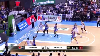 INTENSE PHYSICAL GAME 4 BETWEEN MAGNOLIA VS MERALCO | PBA GOVERNORS CUP SEMIS 2021-2022