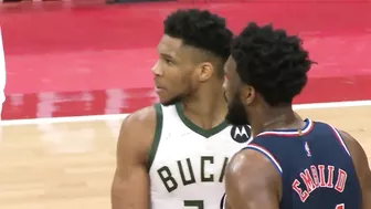 Giannis Wanna Fight Joel Embiid After Crazy Game-Winning Block On Him !