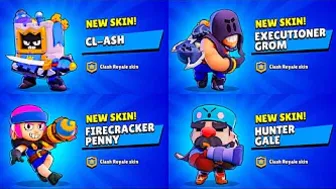 NEW CLASH ROYALE SKINS IN BRAWL STARS!????????(concept)