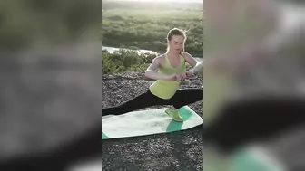 outdoor stretching to enjoy