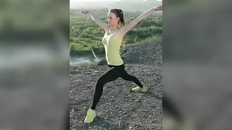 outdoor stretching to enjoy