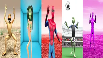 dance challenge dame tu cosita vs spiderman vs me kemaste ???? Alien Green dance challenge ????