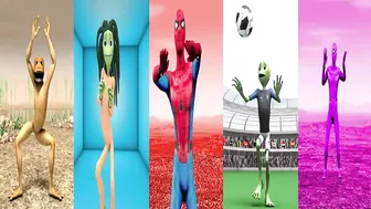 dance challenge dame tu cosita vs spiderman vs me kemaste ???? Alien Green dance challenge ????