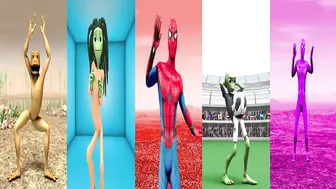 dance challenge dame tu cosita vs spiderman vs me kemaste ???? Alien Green dance challenge ????