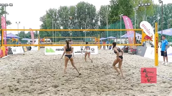 Beach Volleyball Girls Try Their Best