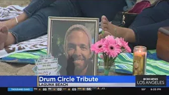 Locals, Foo Fighters fans gather to honor Taylor Hawkins with drum circle in Long Beach