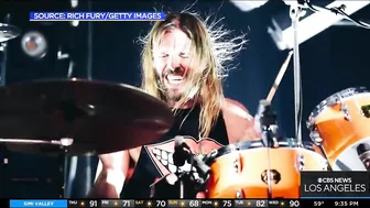 Locals, Foo Fighters fans gather to honor Taylor Hawkins with drum circle in Long Beach