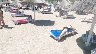 Plaja Caro Beach 4K Video  Sun Summer Party Fun Mamaia Beach Bikini Beach.