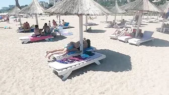 Plaja Caro Beach 4K Video  Sun Summer Party Fun Mamaia Beach Bikini Beach.