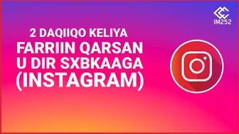 (2 daqiiqo keliya) Habka loo diro farriin qarsoon - Instagram