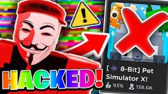 THIS ROBLOX GAME WAS HACKED... (Pet Simulator X ROBLOX DRAMA)