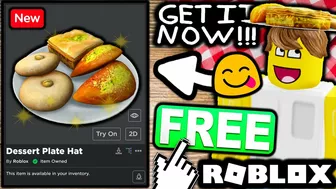 FREE ACCESSORY! HOW TO GET Dessert Plate Hat! (ROBLOX)