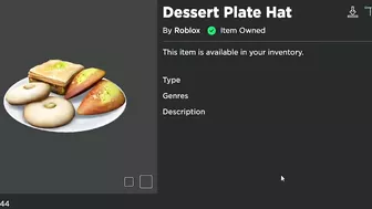 FREE ACCESSORY! HOW TO GET Dessert Plate Hat! (ROBLOX)