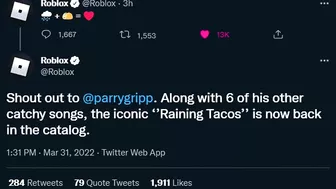 ROBLOX brought back IT'S RAINING TACOS