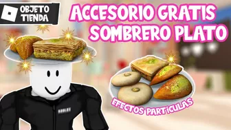 ¿CÓMO CONSEGUIR SOMBRERO de PLATO POSTRE GRATIS en ROBLOX?