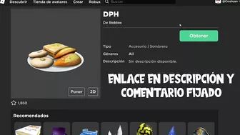 ¿CÓMO CONSEGUIR SOMBRERO de PLATO POSTRE GRATIS en ROBLOX?