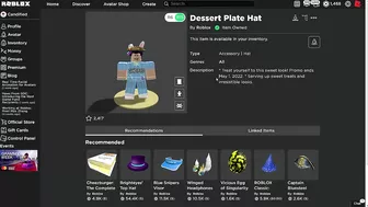 [FREE ITEM] HOW TO GET THE DESSERT PLATE HAT! | ROBLOX