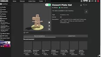 [FREE ITEM] HOW TO GET THE DESSERT PLATE HAT! | ROBLOX