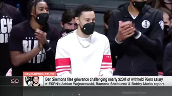 Ben Simmons files grievance against the 76ers to challenge lost salary | SportsCenter