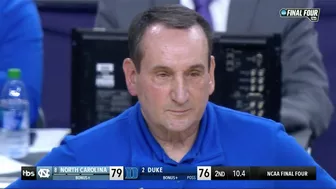 COACH K LOSES TO UNC IN LAST GAME