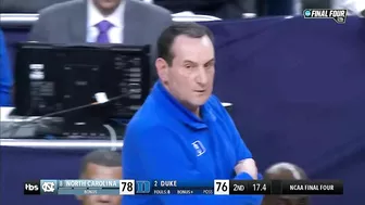 COACH K LOSES TO UNC IN LAST GAME