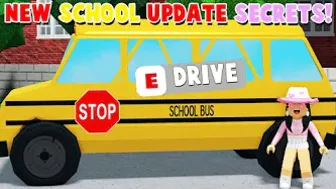 NEW Bloxburg SCHOOL Update SECRETS You Didn't Know! (Roblox)