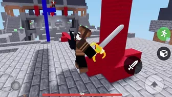 trolling my friend in a 1v1.. lol (roblox bedwars)