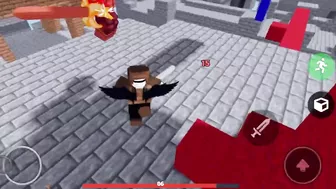 trolling my friend in a 1v1.. lol (roblox bedwars)