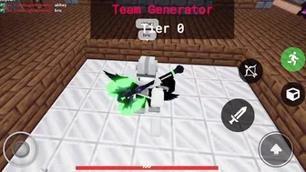 trolling my friend in a 1v1.. lol (roblox bedwars)