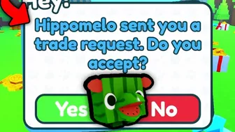 Hippomelo sent me a TRADE and it happened... ???? | Pet Simulator X Roblox