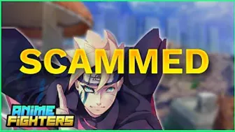 We Got Scammed | Roblox Anime Fighters