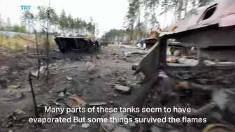 TRT World visits graveyard of Russian tanks destroyed by Ukraine