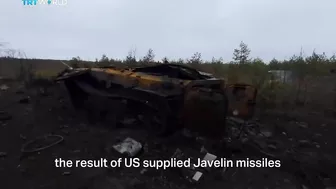 TRT World visits graveyard of Russian tanks destroyed by Ukraine