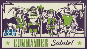 Boom Beach: Commander Salute