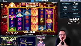 ** 5 LIONS MEGAWAYS HITS INSANE!! ** (Live Stream Highlight Reaction)